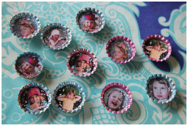 Making Picture Bottle Cap Magnets