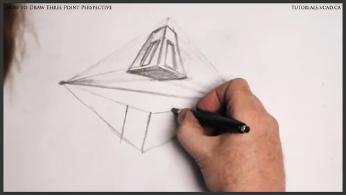 learn how to draw three point perspective 009