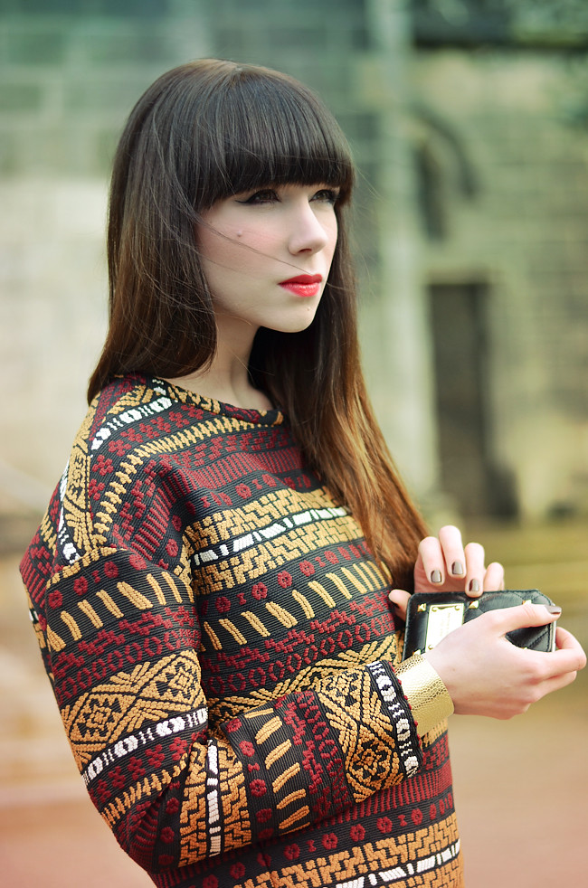Zara aztec pattern outfit CATS & DOGS Blog 1