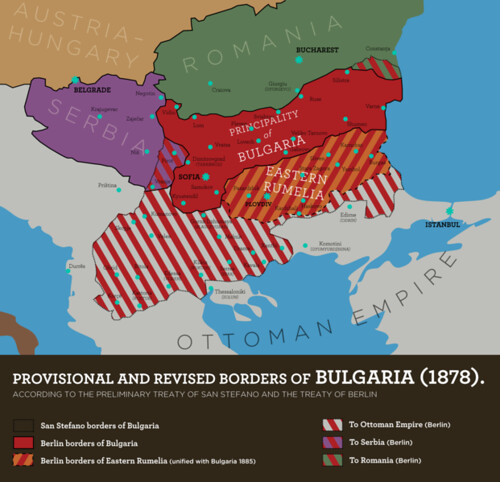 Bulgaria according to the Treaty of San Stefano (1878)