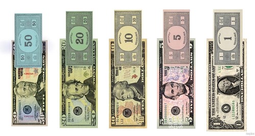 Monopoly money colors