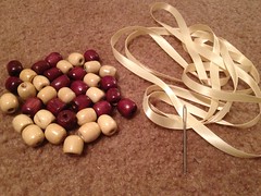 Wooden Bead Bib Necklace - Materials