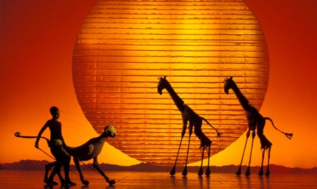 Publicity picture for Disney's The Lion King: Circle of Life (Giraffes and Cheetah) 