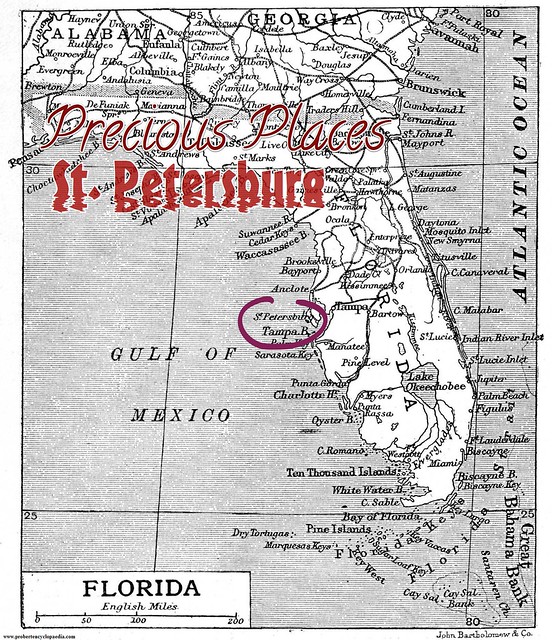 Treasure Island Map of Florida 1906-2