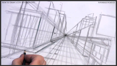 learn how to draw city buildings in perspective 010