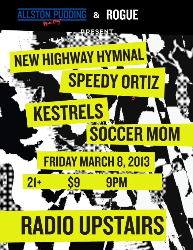 The New Highway Hymnal with Speedy Ortiz, Kestrels and Soccer Mom at Radio, March 8, 2013