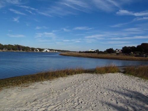The beach at Sailfish Street Park, Holden Beach, North Carolina