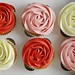 Rose swirl cupcakes