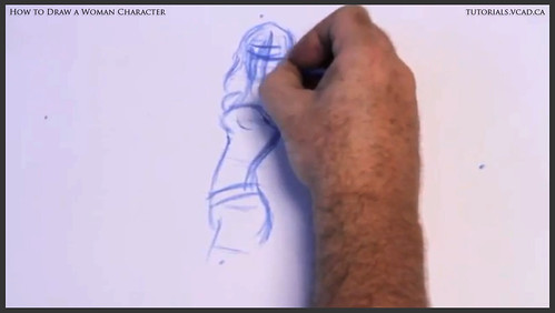 learn how to draw a woman character 005