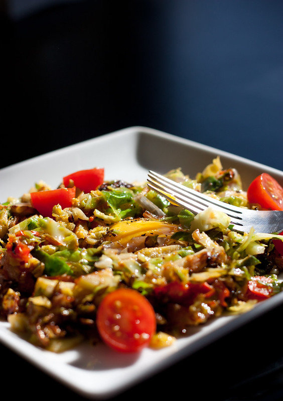 Brussels Sprout Breakfast Hash