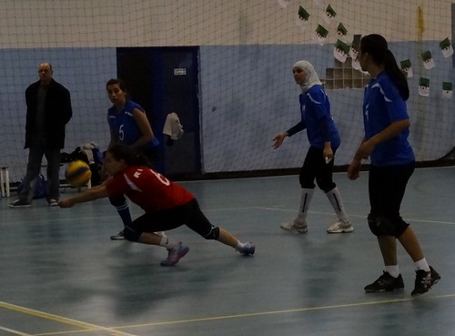 DSC03845 (Algerian Volleyball: RIJA Alger v GS Pétroliers Alger, Women's 1st Division, at sports hall OMS Douera)