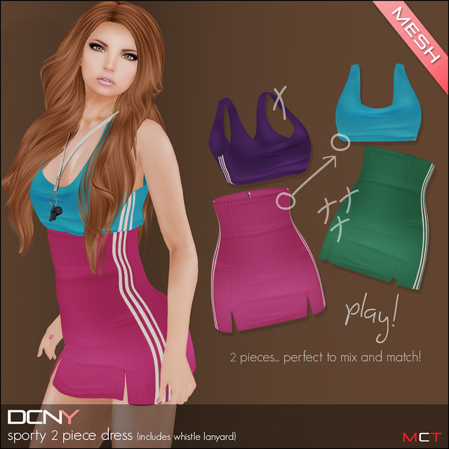 DCNY Panel 78_Sporty 2 Pc Dress @ The Deck