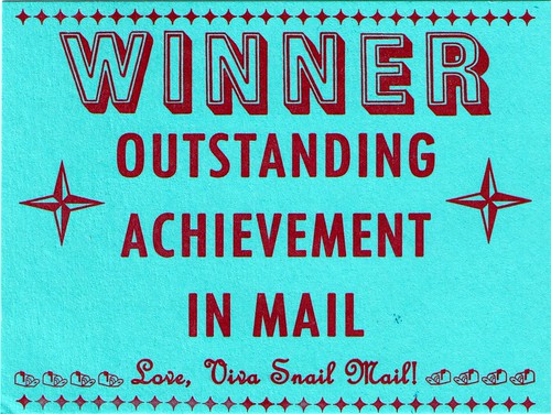outstanding achievement in mail
