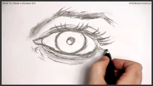 learn how to draw a human eye 016