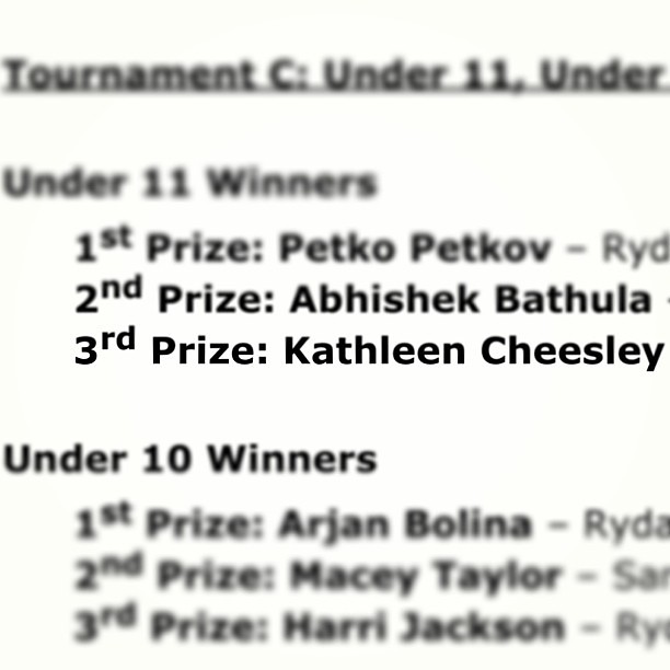 Both K & C joined North Wales junior Chess Tournament and my daughter came 3rd  - not bad for first timer ❤ - proud for both of them! 