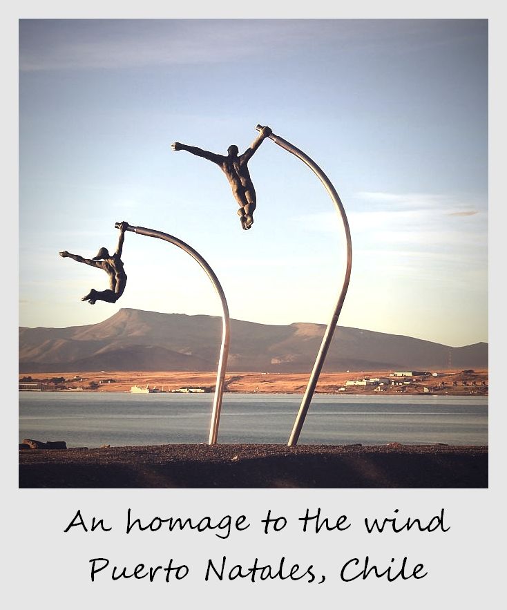 polaroid of the week chile puerto natales sculptures
