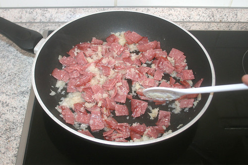 10 - Salami mit anbraten / Braise salami