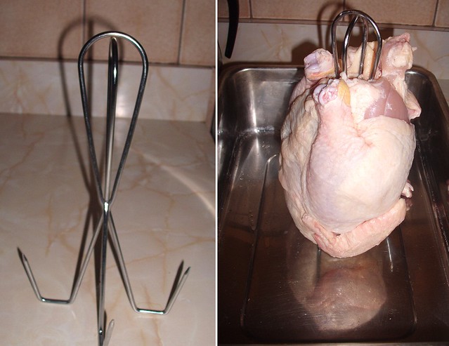 Upright Roasting Rack for Whole Chicken | My Halal Kitchen Tools