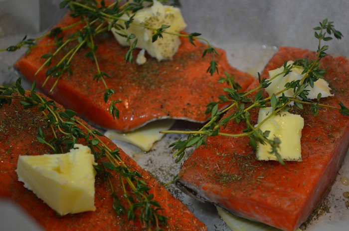 Preparing the Salmon Before Baking | My Halal Kitchen