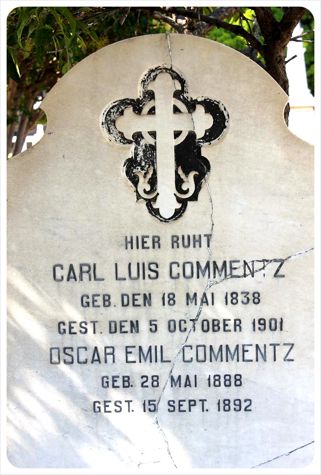 valparaiso cemetery german grave