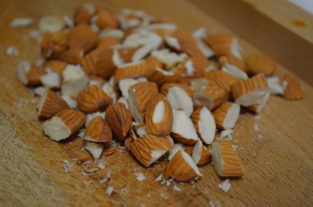 cut up almonds
