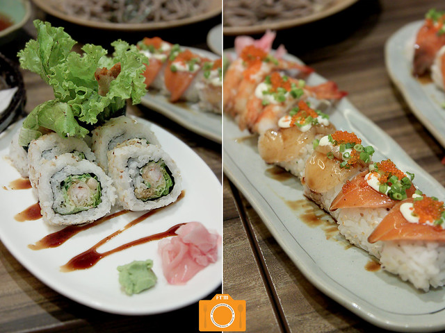 Watami Shrimp Tempura Roll and Deluxe Assorted Sushi