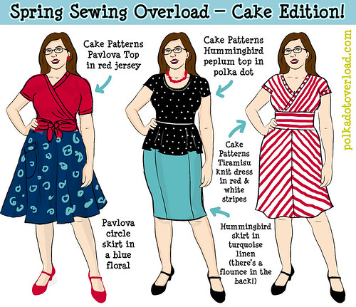 Spring Sewing Sketch 2013 — Cake Patterns Edition
