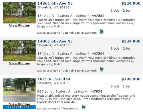 Shoreline newly listed single family homes for sale