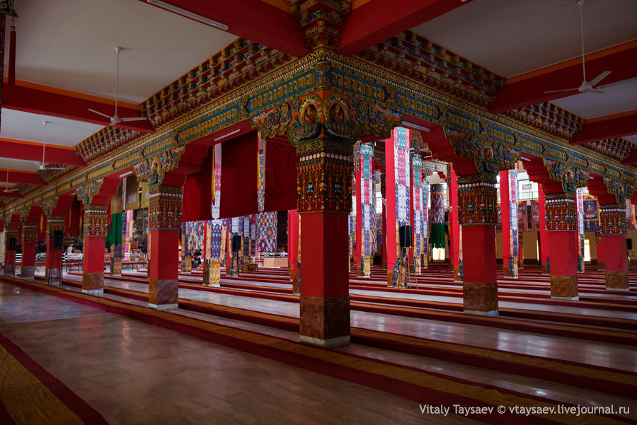 Inside tibetan temple
