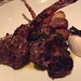 double-cut Mesquite-grilled lamb chops lemon-oregano crusted potatoes, whipped spinach