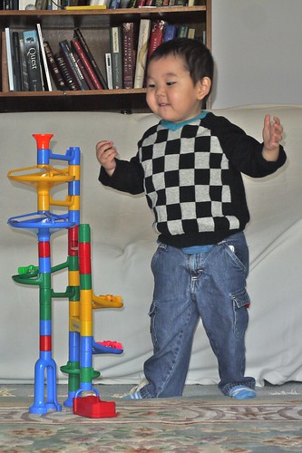 Playing with Marble Run by LugerLA