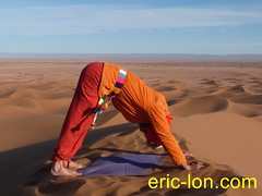 Morocco dunes yoga 2013