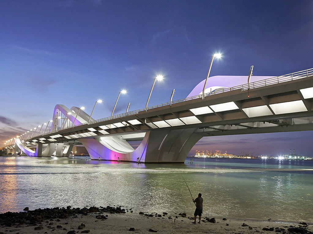 Sheikh Zayed Bridge design by Zaha Hadid Architects