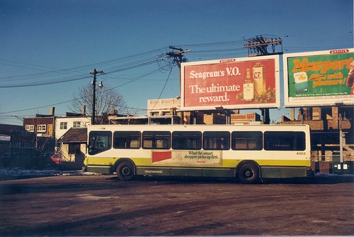 A Chicago Transit Authority 1985  M.A.N   40 foot  transit bus.  Chicago Illinois.  Early January 1988. by Eddie from Chicago