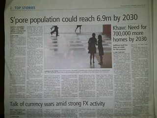 S'pre population could reach 6.9m by 2030