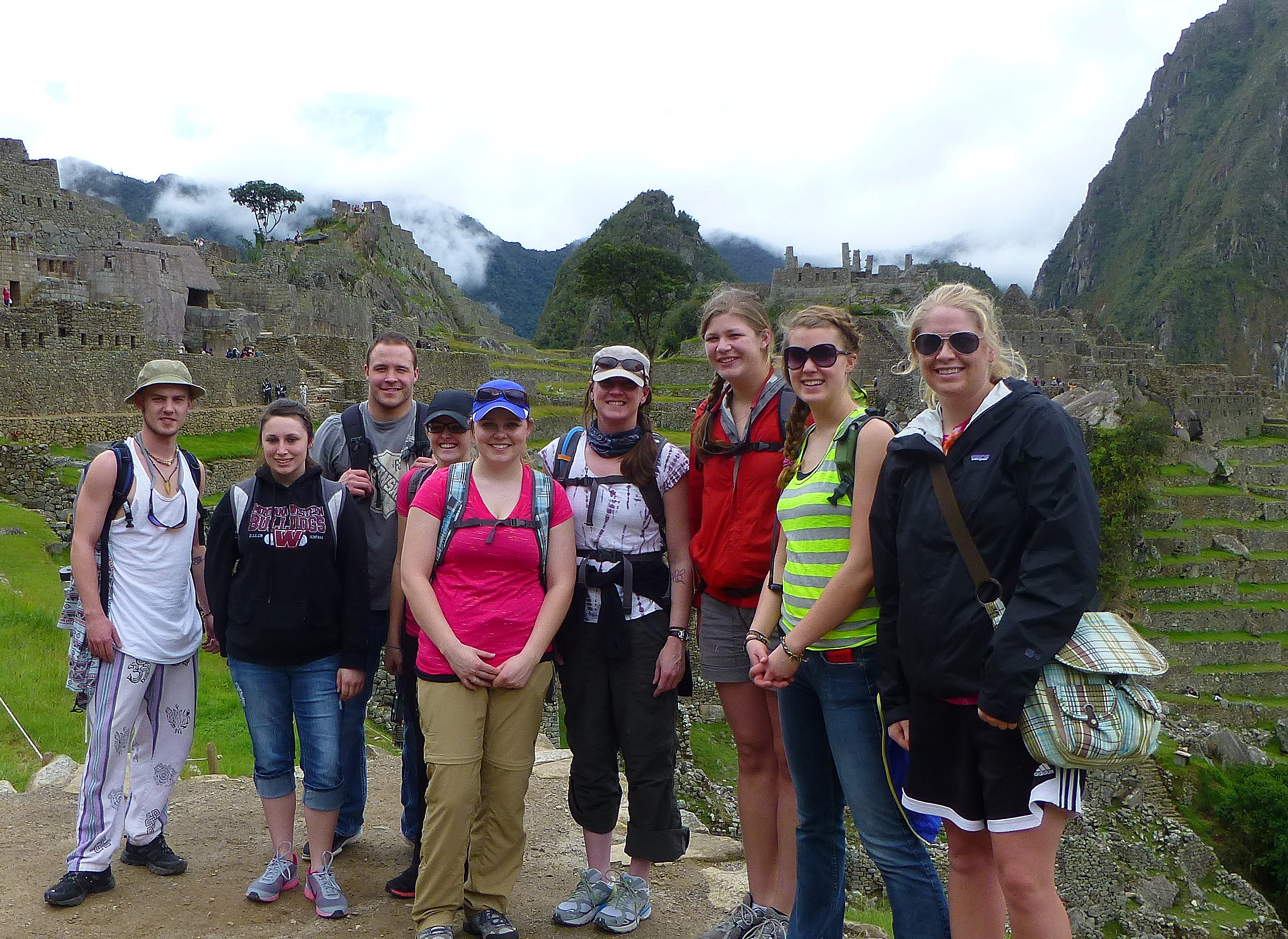 student group in Peru