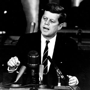 JFK gives "Man on the Moon" Speech