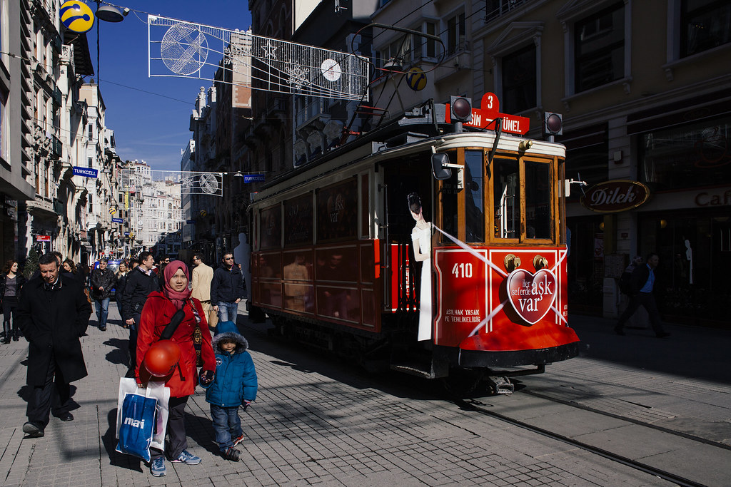 Istanbul | Antique Red Tram | Istanbul