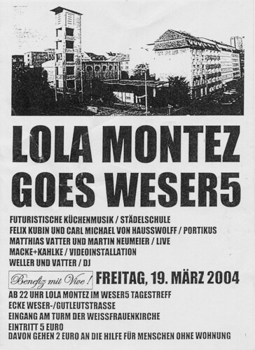Flyer Lola Montez goes Weser5. März 2004