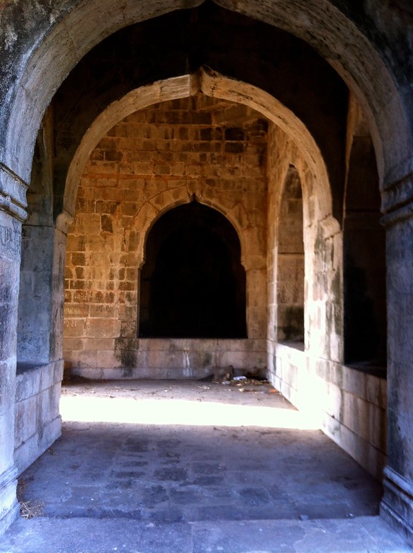 Arches under bastion at Arnala fort