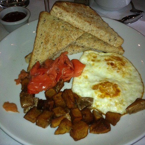Eggs with smoked salmon #yegfood by raise my voice