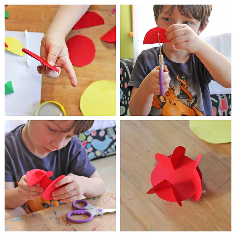 3D Paper Planets: A simple planet craft for kids that introduces them to the magic of turning a 2D material into a 3D object.