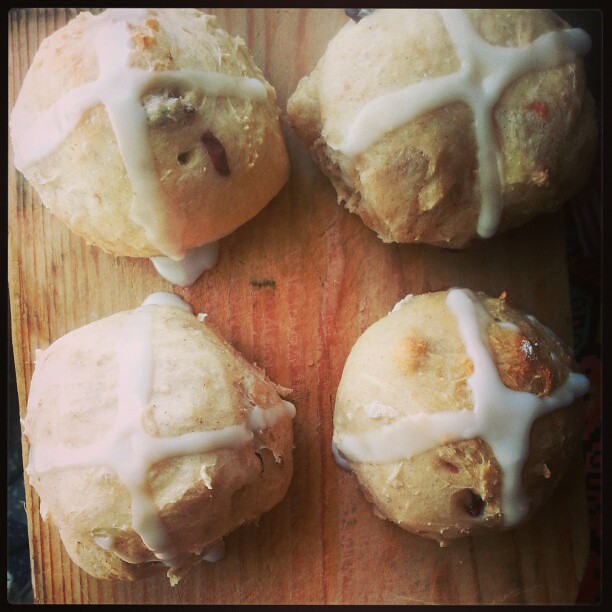 #sourdough hot cross buns