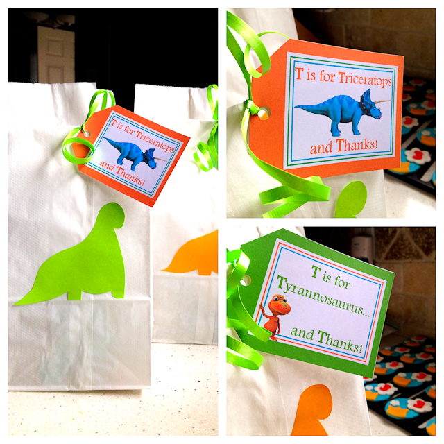 Dinosaur Train Party Printables - Thank you tags
