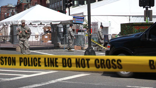 Aftermath of the Boston Marathon bombing which killed three people on April 15, 2013. Thousands were in and around the area of the two explosions. by Pan-African News Wire File Photos