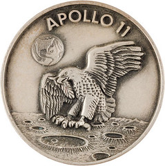Lot 40078 Apollo 11 medallion obverse