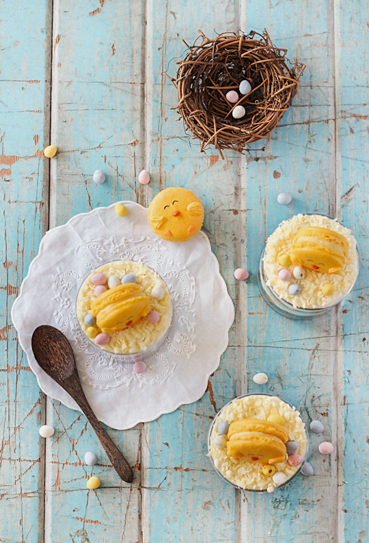 Easter Trifles (with Chick Macarons)
