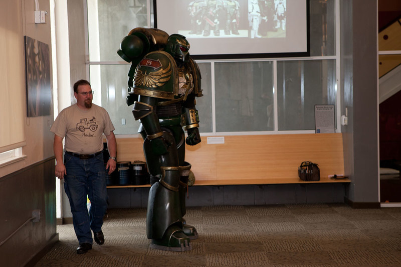 Space Marine Sergeant at Young Makers Presentation