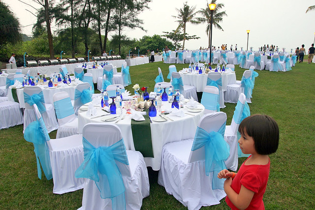 This particular part of the golf course is a popular place for weddings