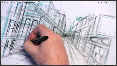 learn how to draw city buildings in perspective 021